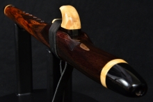 East Indian Rosewood Native American Flute, Minor, Mid A-4, #F3C